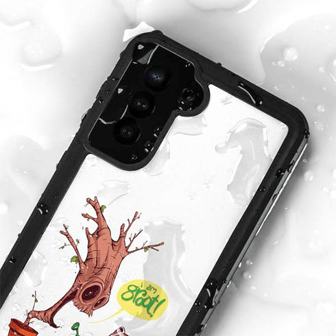 Marvel Rocket Raccoon and Groot Tall Tails Galaxy S24 Waterproof Case